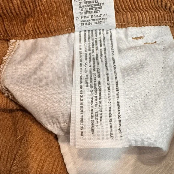 Hollister Ultra High Rise Corduroy Mini Skirt Camel Size 7 Cotton - Picture 5 of 5